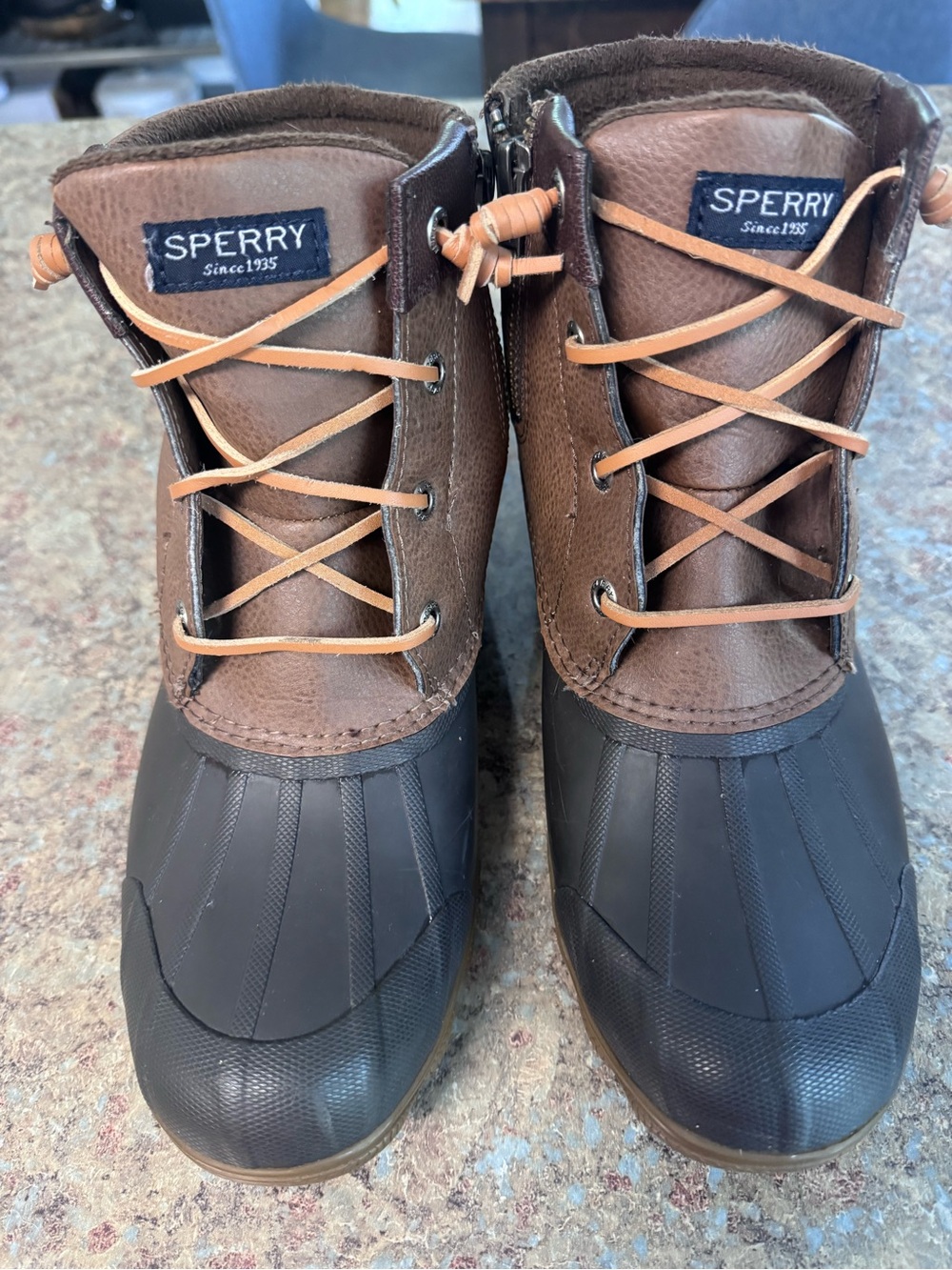 Sperry Brown Waterproof Duck Boots for Women